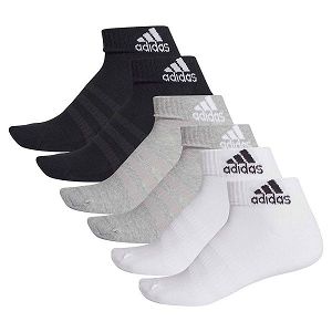 Adidas Cushion Ankle 6 Pairs Çorap Erkek Grey/White/Black | BRZG-15094