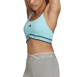 Adidas Powerimpact Medium-Support Techfit Spor Sütyeni Kadın Mavi | WFIC-81234