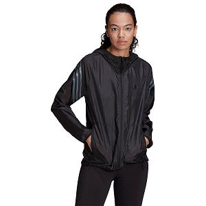 Adidas RI 3 Stripes Windbreak Ceket Kadın Siyah | GUWZ-67293