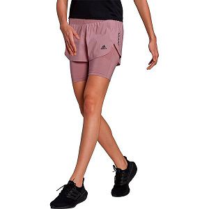 Adidas Run Fast 2 In 1 Shorts Pantolon Kadın Pembe | GSXA-28163