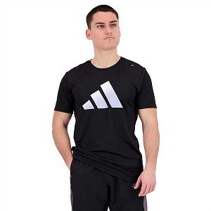 Adidas Run Icons 3 Bar Kısa Sleeve Tişört Erkek Siyah | OELS-37425