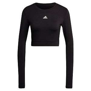 Adidas SML Fit Long Sleeve Tişört Kadın Siyah | HDYV-80391