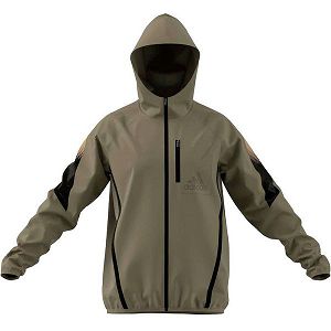 Adidas Seaso Windbreaker Ceket Erkek Yeşil | KGBX-70831