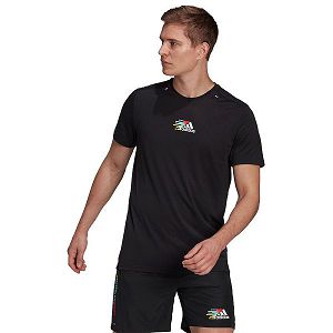 Adidas Signature Kısa Sleeve Tişört Erkek Siyah | GSCJ-74396