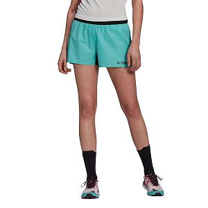 Adidas Terrex Primeblue Yürüyüş Shorts Pantolon Kadın Mavi | SUTY-58492