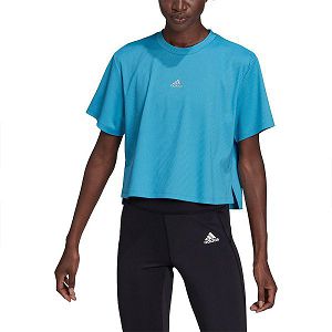 Adidas Uforu Kısa Sleeve Tişört Kadın Mavi | UCGK-09124