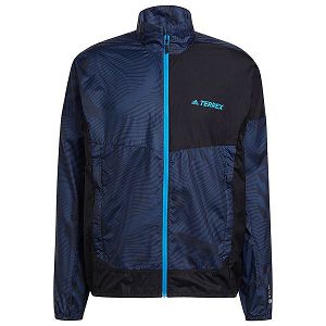 Adidas Yürüyüş Windbreaker Ceket Erkek Mavi | UFQX-37298