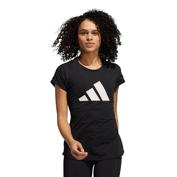 Adidas 3 Bar Kısa Sleeve Tişört Kadın Siyah | KILD-20614