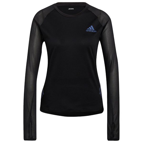 Adidas Adizero Long Sleeve Tişört Kadın Siyah | FSQR-63148