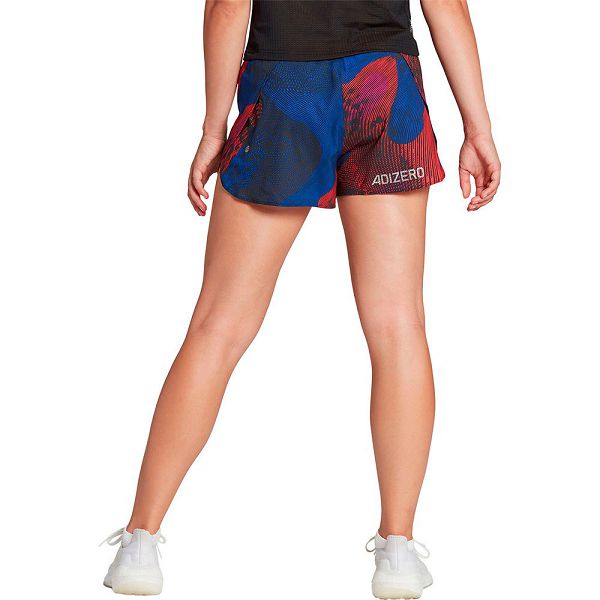 Adidas Adizero Split 3´´ Shorts Pantolon Kadın Mavi | UQLH-32798