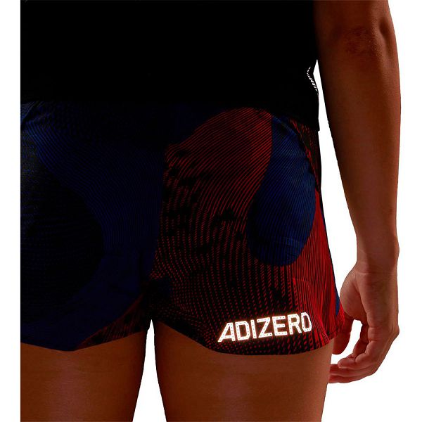 Adidas Adizero Split 3´´ Shorts Pantolon Kadın Mavi | UQLH-32798