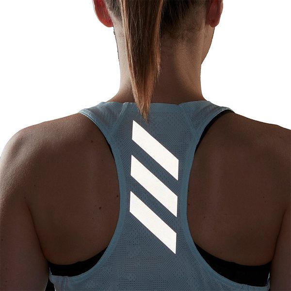 Adidas Adizero Tank Kolsuz Tişört Kadın Yeşil | ECOA-20549