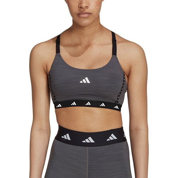 Adidas Aeroimpact Light-Support Techfit Spor Sütyeni Kadın Gri | APVG-10524