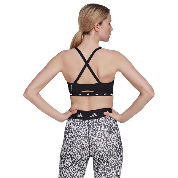 Adidas Aeroimpact Light-Support Techfit Spor Sütyeni Kadın Siyah | KBRJ-35782