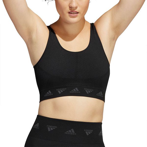 Adidas Aeroknit Spor Sütyeni Kadın Siyah | FUPI-94308