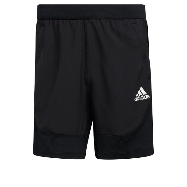 Adidas Aeroready 3 Stripes Slim Kısa Pantolon Erkek Siyah | QJTH-23069