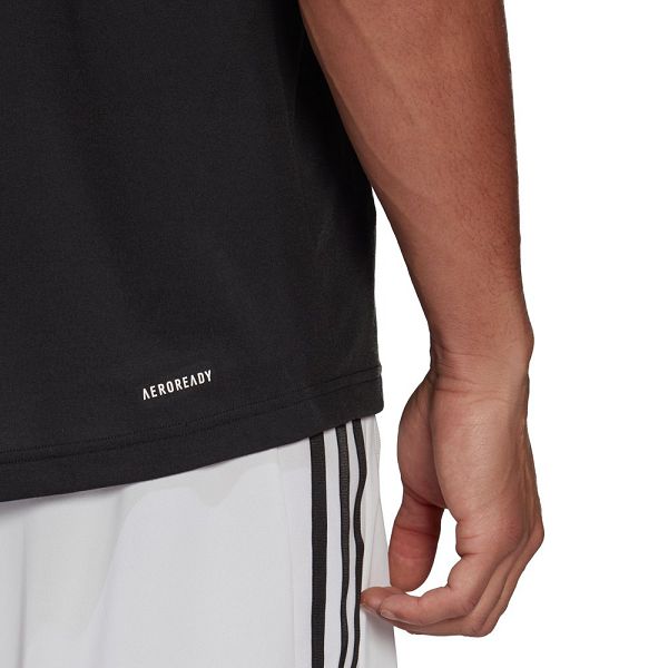 Adidas Aeroready Designed 2 Move FeelReady Spor Logo Kısa Sleeve Tişört Erkek Siyah | ENWF-19573