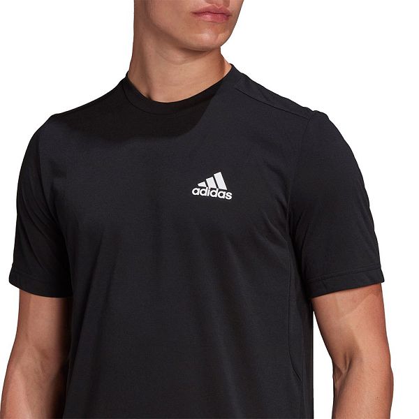 Adidas Aeroready Designed 2 Move FeelReady Spor Kısa Sleeve Tişört Erkek Siyah | ULZW-68539