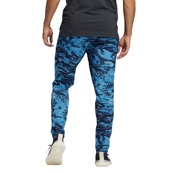 Adidas Antrenman 3 Stripes Camo Long Pantolon Erkek Mavi | CHYL-64512