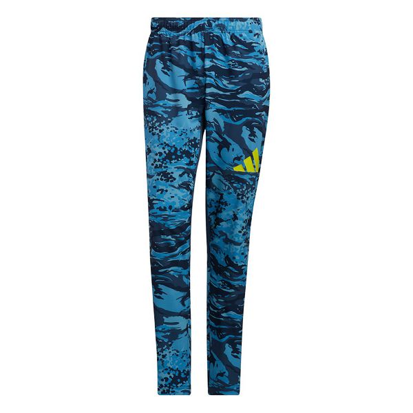 Adidas Antrenman 3 Stripes Camo Long Pantolon Erkek Mavi | CHYL-64512