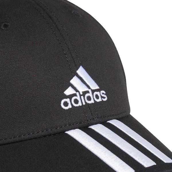 Adidas Baseball 3 Stripes Pamuklu Twill Cap Şapka Çocuk Siyah | ACFP-45362