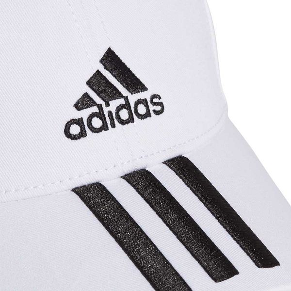 Adidas Baseball 3 Stripes Pamuklu Twill Cap Şapka Çocuk Beyaz | YFRO-74698