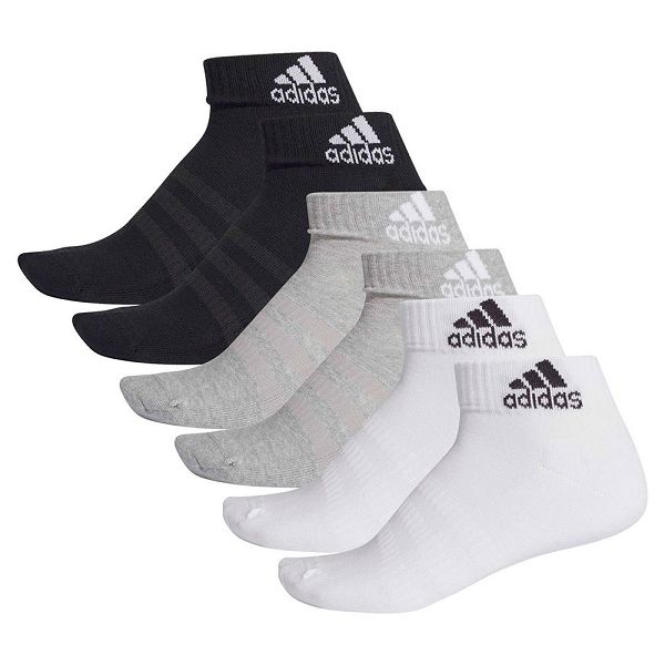 Adidas Cushion Ankle 6 Pairs Çorap Kadın Grey/White/Black | MDUP-79852