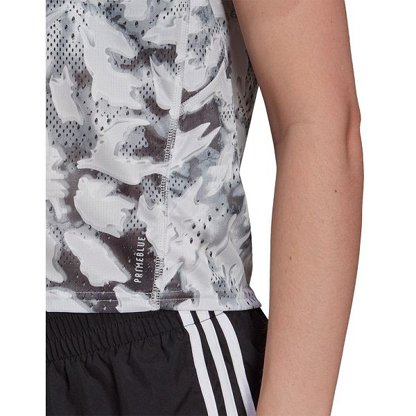 Adidas Fast Aop Kısa Sleeve Tişört Kadın Gri | WTDU-73649