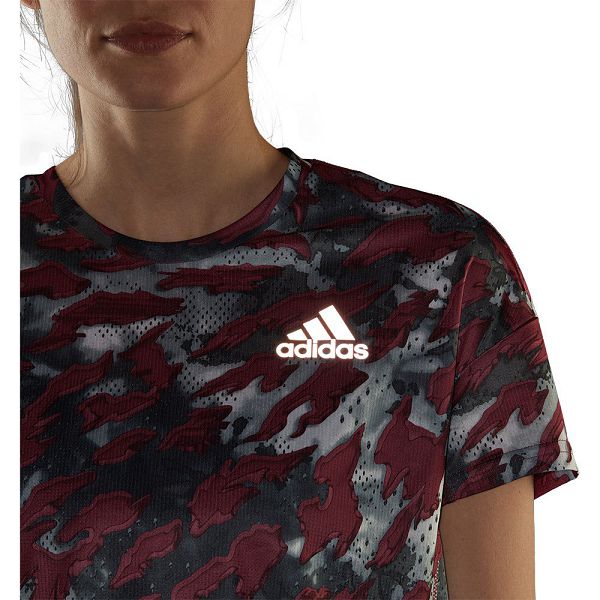 Adidas Fast Aop Kısa Sleeve Tişört Kadın Siyah | YATP-15623