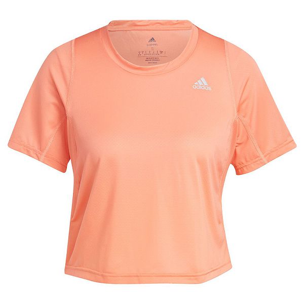 Adidas Fast Crop Kısa Sleeve Tişört Kadın Turuncu | ETOC-19456