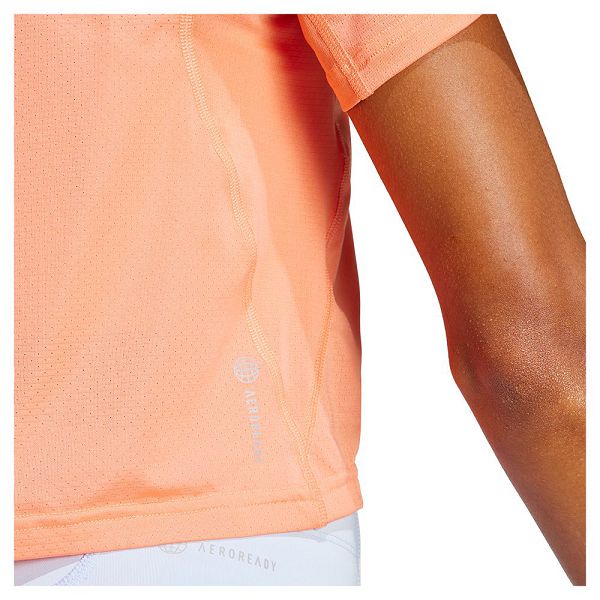 Adidas Fast Crop Kısa Sleeve Tişört Kadın Turuncu | ETOC-19456