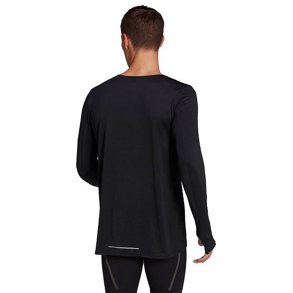 Adidas Fast Long Sleeve Tişört Erkek Siyah | SIVL-74320