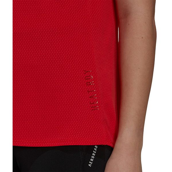 Adidas Heat RDY Kısa Sleeve Tişört Kadın Kırmızı | UMVR-59387