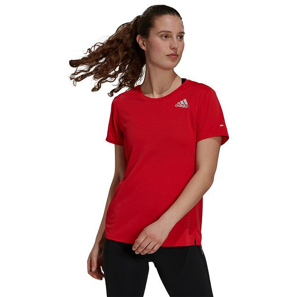 Adidas Heat RDY Kısa Sleeve Tişört Kadın Kırmızı | UMVR-59387