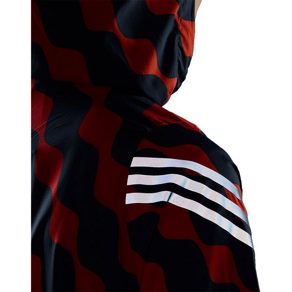 Adidas Marimekko Run Icons 3 Stripes Breaker Ceket Kadın Kırmızı | COVU-14803