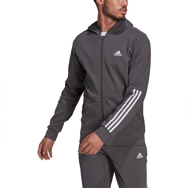 Adidas Motion Full Zip Tişörtü Erkek Gri | JERY-13820