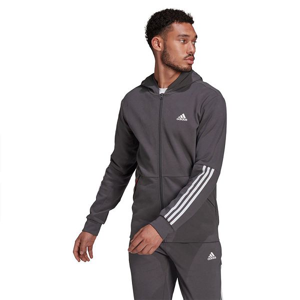 Adidas Motion Full Zip Tişörtü Erkek Gri | JERY-13820