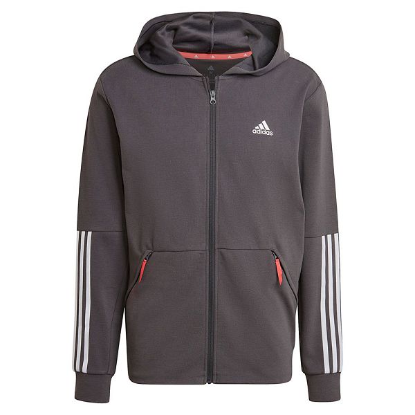 Adidas Motion Full Zip Tişörtü Erkek Gri | JERY-13820