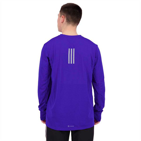 Adidas OTR Long Sleeve Tişört Erkek Mavi | ZUIT-72986