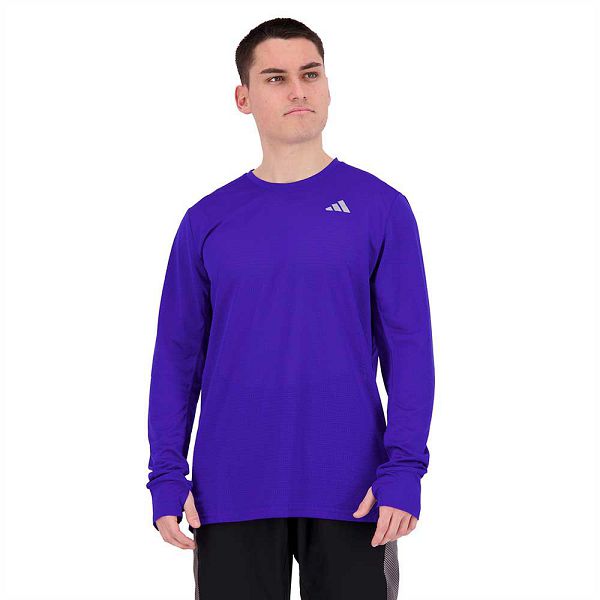 Adidas OTR Long Sleeve Tişört Erkek Mavi | ZUIT-72986