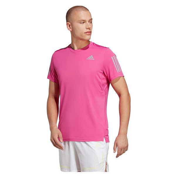 Adidas Own The Run Kısa Sleeve Tişört Erkek Pembe | TGYE-23475