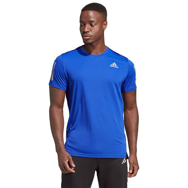 Adidas Own The Run Kısa Sleeve Tişört Erkek Mavi | UAZD-24906