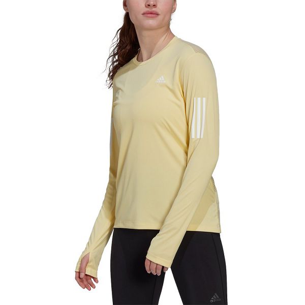 Adidas Own The Run Long Sleeve Tişört Kadın Sarı | HENF-05231