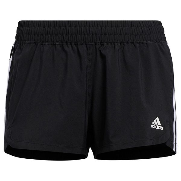 Adidas Pacer 3 Stripes Woven Shorts Pantolon Kadın Siyah | JBDR-39408