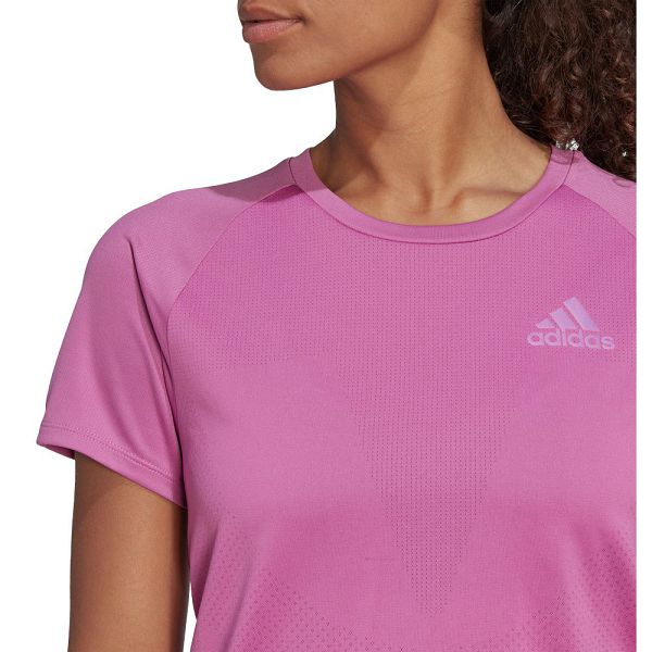 Adidas Parley Adizero Kısa Sleeve Tişört Kadın Pembe | VFBG-25687