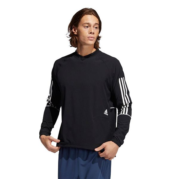 Adidas Player 3 Stripes Windbreaker Ceket Erkek Siyah | CGRA-59183