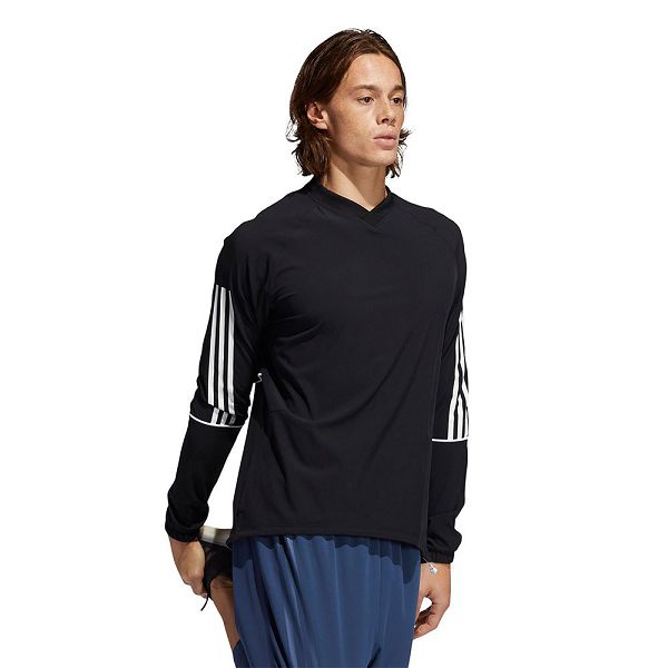 Adidas Player 3 Stripes Windbreaker Ceket Erkek Siyah | CGRA-59183