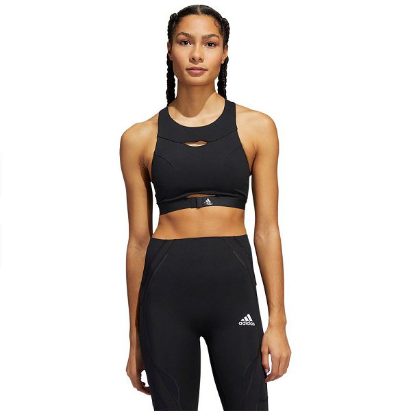 Adidas Powerimpact Luxe Medium-Support Spor Sütyeni Kadın Siyah | YKHW-72934