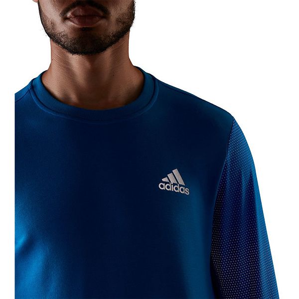 Adidas Reflective Tişörtü Erkek Mavi | DBQR-83756