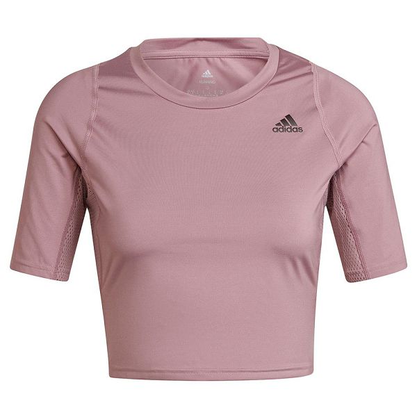 Adidas Run Fast Kısa Sleeve Tişört Kadın Pembe | XZRG-53278